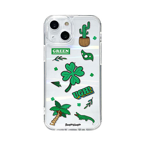 BOOGIE WOOGIE ブギウギ オーロラケース for iPhone 13 mini Green BW21994i13MNGN