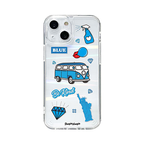 BOOGIE WOOGIE ブギウギ オーロラケース for iPhone 13 mini Blue BW21995i13MNBL
