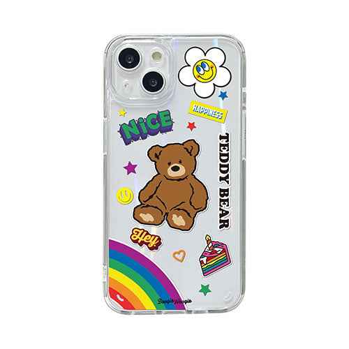 BOOGIE WOOGIE ブギウギ オーロラケース for iPhone 13 Teddy Bear BW21998i13