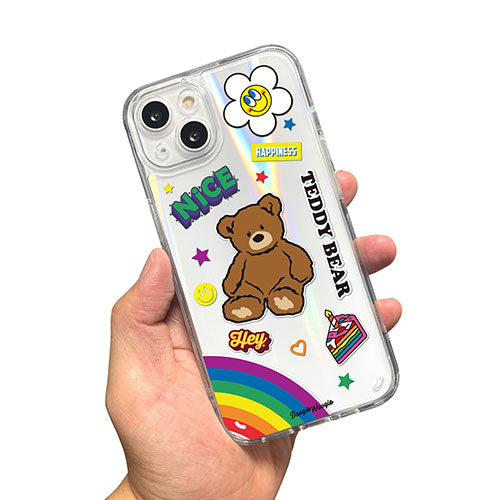 BOOGIE WOOGIE ブギウギ オーロラケース for iPhone 13 Teddy Bear BW21998i13