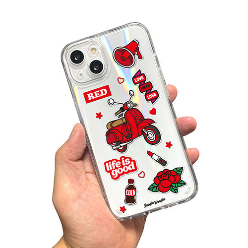 BOOGIE WOOGIE ブギウギ オーロラケース for iPhone 13 Red BW22000i13RD