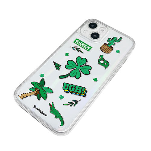 BOOGIE WOOGIE ブギウギ オーロラケース for iPhone 13 Green BW22002i13GN