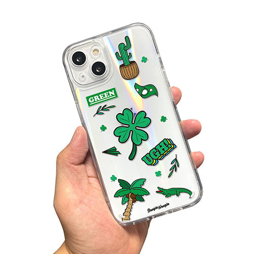 BOOGIE WOOGIE ブギウギ オーロラケース for iPhone 13 Green BW22002i13GN