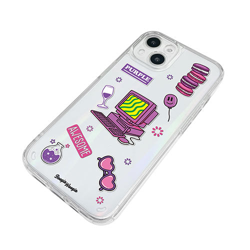 BOOGIE WOOGIE ブギウギ オーロラケース for iPhone 13 Purple BW22004i13PL