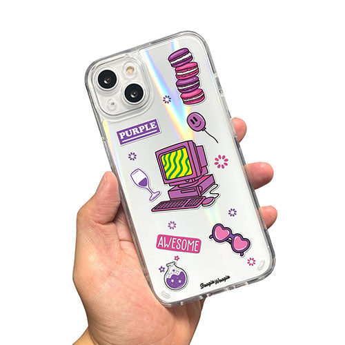 BOOGIE WOOGIE ブギウギ オーロラケース for iPhone 13 Purple BW22004i13PL