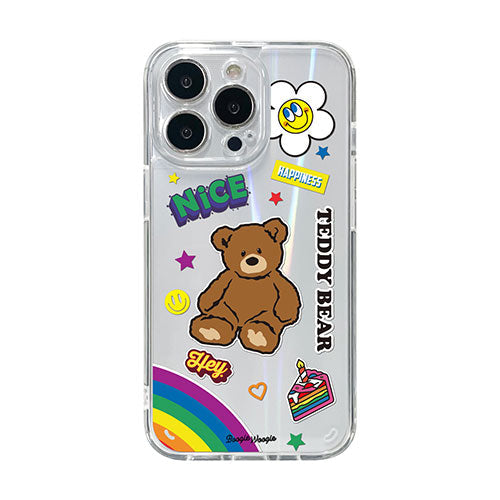 BOOGIE WOOGIE ブギウギ オーロラケース for iPhone 13 Pro Teddy Bear BW22006i13P