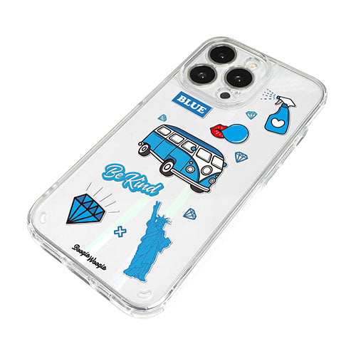 BOOGIE WOOGIE ブギウギ オーロラケース for iPhone 13 Pro Blue BW22011i13PBL
