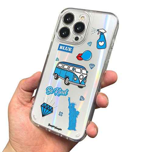 BOOGIE WOOGIE ブギウギ オーロラケース for iPhone 13 Pro Blue BW22011i13PBL