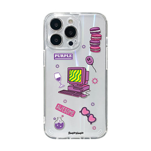 BOOGIE WOOGIE ブギウギ オーロラケース for iPhone 13 Pro Purple BW22012i13PPL