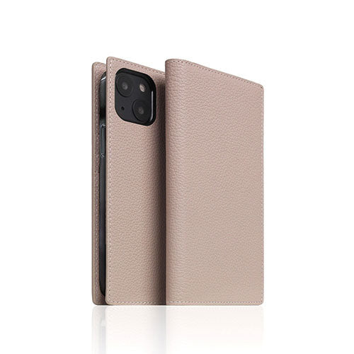 SLG Design Full Grain Leather Case for iPhone 13 mini 手帳型ケース ライトクリーム SD22095i13MNLC