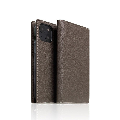 SLG Design Full Grain Leather Case for iPhone 13 mini 手帳型ケース エトフクリーム SD22096i13MNEC