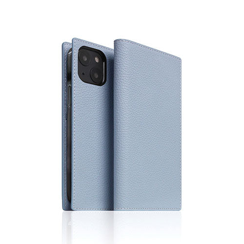 SLG Design Full Grain Leather Case for iPhone 13 mini 手帳型ケース パウダーブルー SD22098i13MNPB