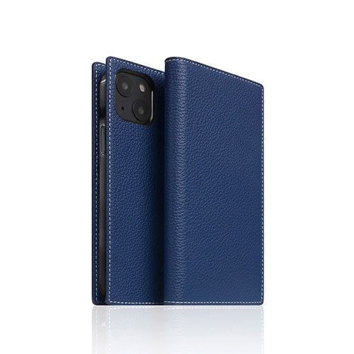 SLG Design Full Grain Leather Case for iPhone 13 mini 手帳型ケース ネイビーブルー SD22099i13MNNB