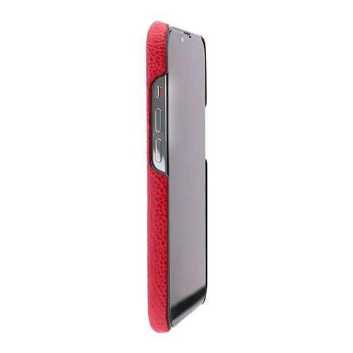 abbi SIGNATURE PIERROT LUX ピエロラックス イタリアンレザーバックカバー for iPhone 13 レッド ABS22310i13