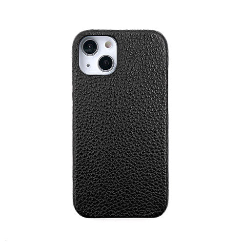 abbi SIGNATURE BELUGA ベルーガ イタリアンレザーバックカバー for iPhone 13 ブラック ABS22313i13