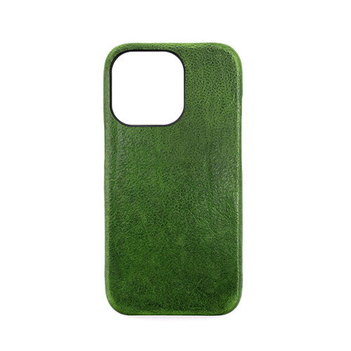 abbi SIGNATURE PIERROT LUX ピエロラックス イタリアンレザーバックカバー for iPhone 13 Pro グリーン ABS22317i13P