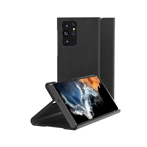 araree Galaxy S22 Ultra BONNET DIARY STAND ブラック AR22441S22UBK