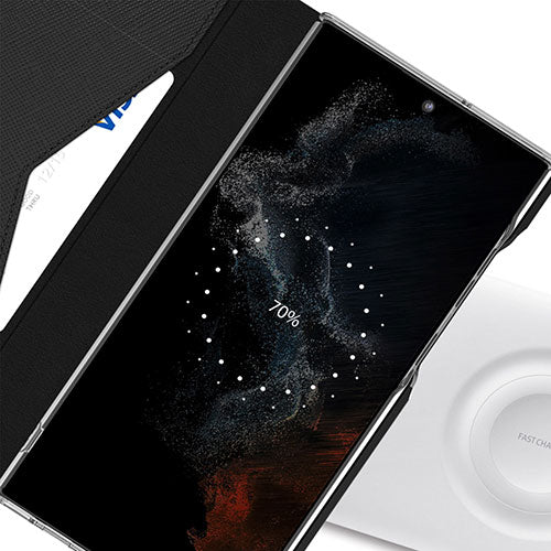 araree Galaxy S22 Ultra BONNET DIARY STAND ブラック AR22441S22UBK