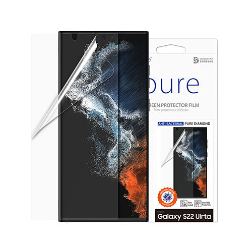 araree Galaxy S22 Ultra 全画面抗菌保護フィルム PURE DIAMOND クリア AR22447S22U