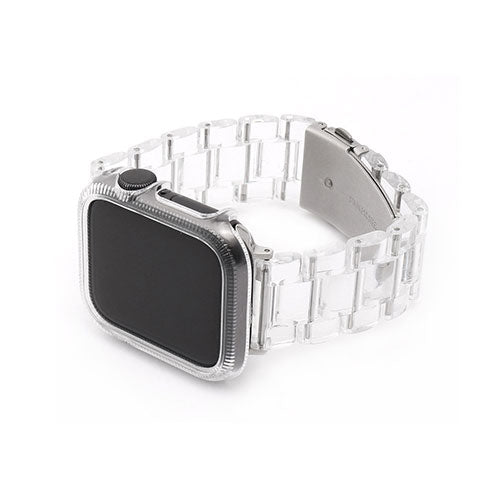 WEARPLANET 保護ケース付きクリアチェーンバンド for Apple Watch 41mm クリア WP23104AW