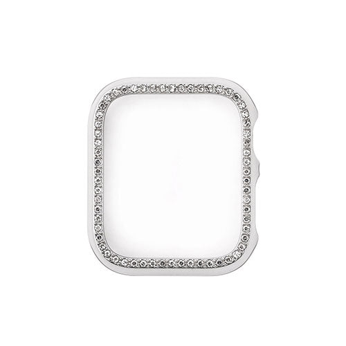 WEARPLANET ラインストーンケース for Apple Watch 45mm シルバー WP23106AWSV