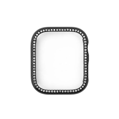 WEARPLANET ラインストーンケース for Apple Watch 45mm ブラック WP23107AWBK