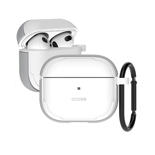 araree ハイブリッドケース for AirPods (第3世代) DUPLE ホワイト AR23132AP3