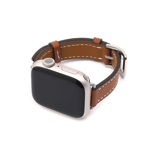 WEARPLANET Slim Line クラシック本革バンド for Apple Watch 41/40/38mm メープルブラウン WP23146AW