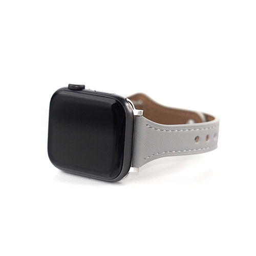 WEARPLANET Slim Line フラット本革バンド for Apple Watch 41/40/38mm Antique Gray WP23214AWGR