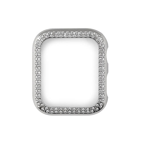 WEARPLANET ラインストーンハードケース de luxe for Apple Watch 44 シルバー WP23221AWSV