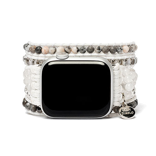 CAPE DIABLO Apple Watch用バンド ホワイトラブラドライト for Apple Watch 38-45mm Mサイズ CD23470AW