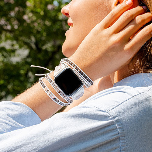 CAPE DIABLO Apple Watch用バンド ホワイトラブラドライト for Apple Watch 38-45mm Mサイズ CD23470AW