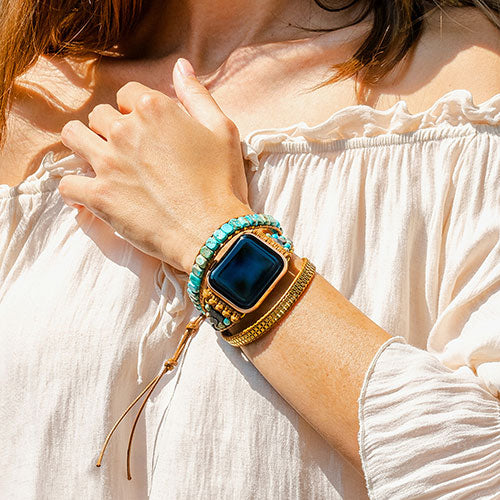 CAPE DIABLO Apple Watch用バンド ターコイズエナジー for Apple Watch 38-45mm Sサイズ CD23475AW