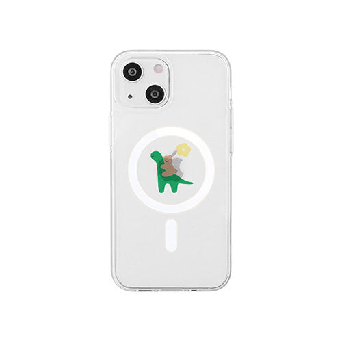 AKAN MagSafe対応クリアケース for iPhone 14 共存 背面カバー型 AK23490i14