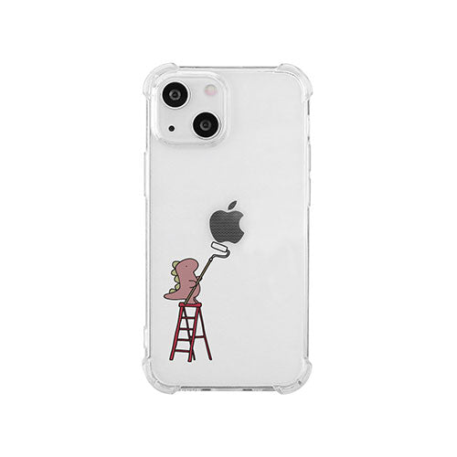 AKAN ソフトタフケース for iPhone 14 ペインティング ピンク 背面カバー型 AK23496i14