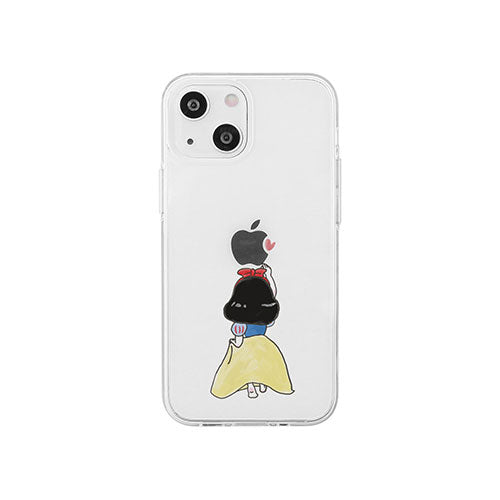 AKAN ソフトクリアケース for iPhone 14 お姫様 背面カバー型 AK23499i14
