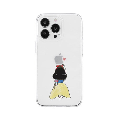 AKAN ソフトクリアケース for iPhone 14 Pro お姫様 背面カバー型 AK23533i14P