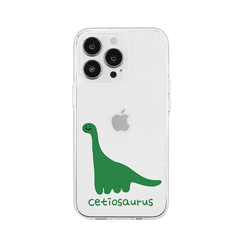 AKAN ソフトクリアケース for iPhone 14 Pro ケティオサウルス 背面カバー型 AK23539i14P