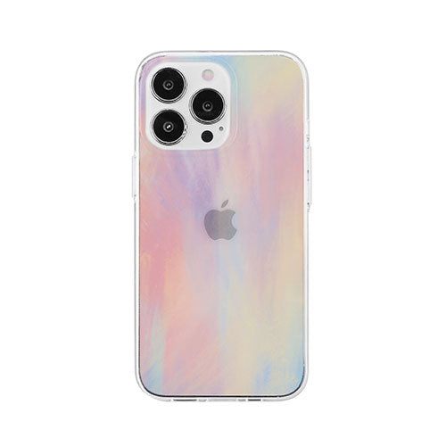 AKAN ソフトクリアケース for iPhone 14 Pro パステルピンク 背面カバー型 AK23540i14P