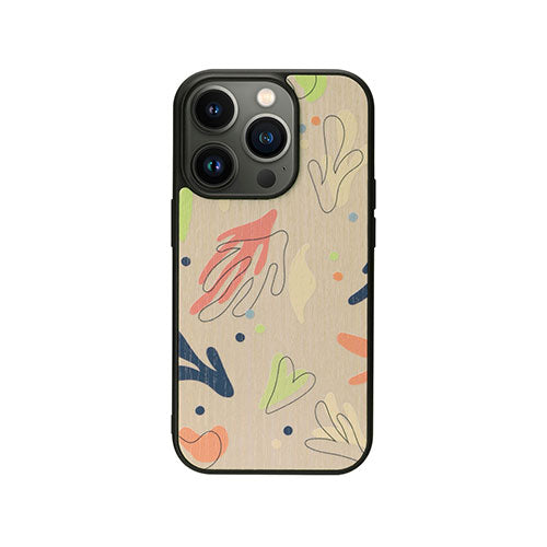 Man & Wood 天然木ケース for iPhone 14 Pro Botanik Touch 2 背面カバー型 I23627i14P