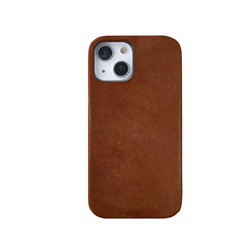 abbi SIGNATURE MARGOTイタリアンレザーバックカバー for iPhone 14 ブラウン 背面カバー型 ABS24046i14BR