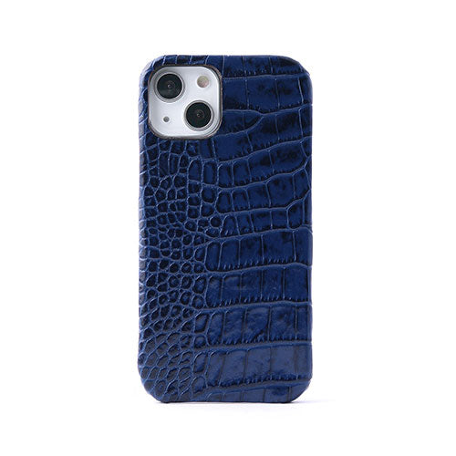 abbi SIGNATURE LIPARI イタリアンレザーバックカバー for iPhone 14 ネイビー 背面カバー型 ABS24060i14NV