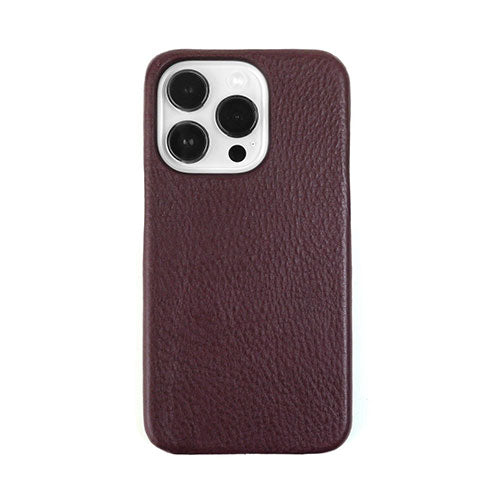 abbi SIGNATURE VINTAGE イタリアンレザーバックカバー for iPhone 14 Pro ワイン 背面カバー型 ABS24076i14PWN