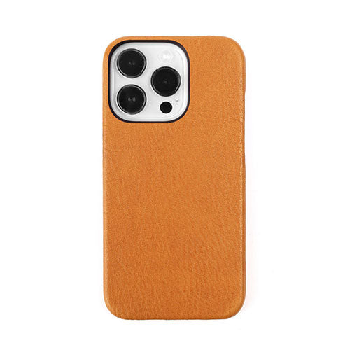 abbi SIGNATURE VINTAGE イタリアンレザーバックカバー for iPhone 14 Pro タン 背面カバー型 ABS24077i14PTN