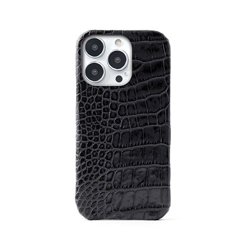 abbi SIGNATURE LIPARI イタリアンレザーバックカバー for iPhone 14 Pro Max ブラック 背面カバー型 ABS24093i14PMBK