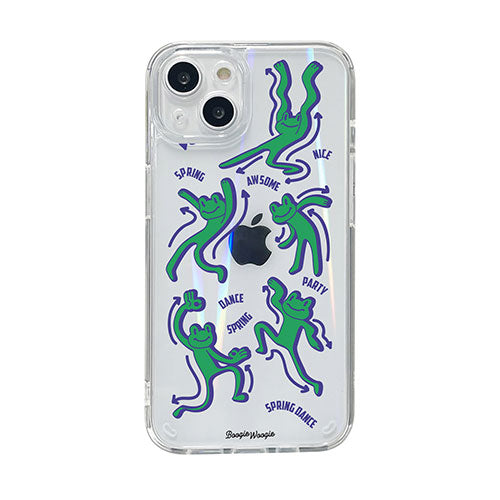 BOOGIE WOOGIE オーロラケース for iPhone 14 Spring Dance 背面カバー型 BW24100i14