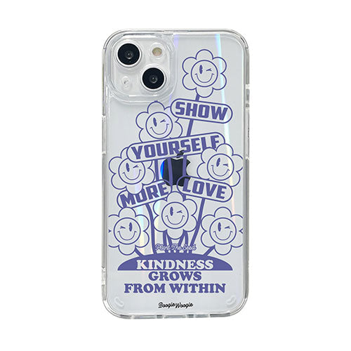 BOOGIE WOOGIE オーロラケース for iPhone 14 Very Peri 背面カバー型 BW24103i14
