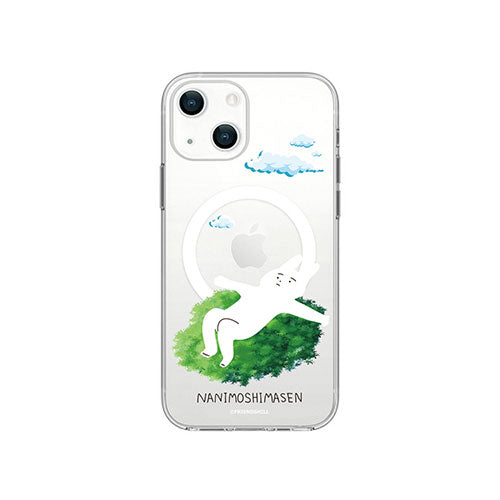 abbi FRIENDS 公式ライセンス品 なにもしないうさぎMagSafe対応クリアケース for iPhone 14 お出かけしましたがなにもしません 背面カバー型 ABF24180i14