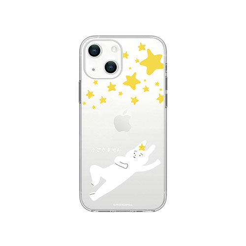 abbi FRIENDS 公式ライセンス品 なにもしないうさぎソフトクリアケース for iiPhone 14 星降る空ですがなにもしません 背面カバー型 ABF24194i14