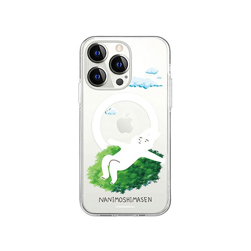 abbi FRIENDS 公式ライセンス品なにもしないうさぎMagSafe対応クリアケース for iPhone 14 Pro お出かけしましたがなにもしません 背面カバー型 ABF24214i14P